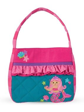 Stephen Joseph Girls Quilted Mermaid Purse - Pink & Teal